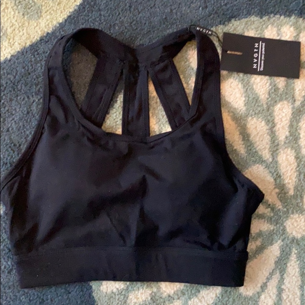 NVGTN black sports bra